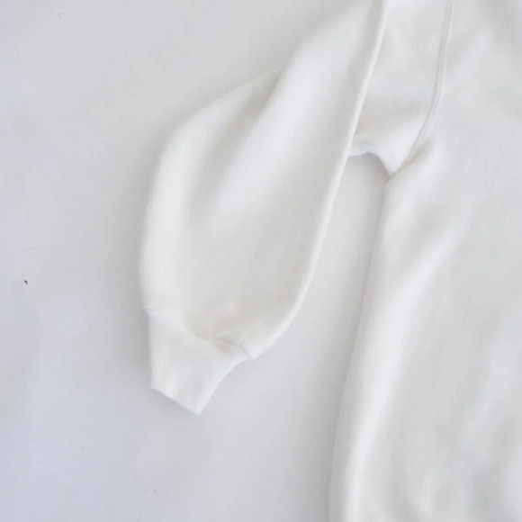 Vintage Gopher Sport White Puff Print Floral Heart Purple Collared Sweater XL - Picture 8 of 11